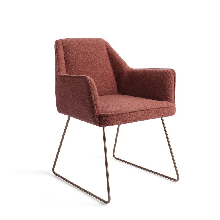 Jesper Home Eetkamerstoel 'Tome' Slide Rose, kleur Shabby Saffron