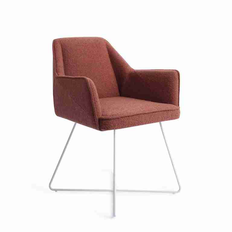 Jesper Home Eetkamerstoel 'Tome' Cross White, kleur Shabby Saffron