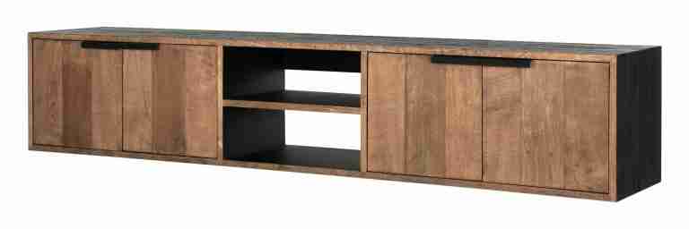 DTP Home Zwevend TV-meubel 'Cosmo' Teakhout, 205cm