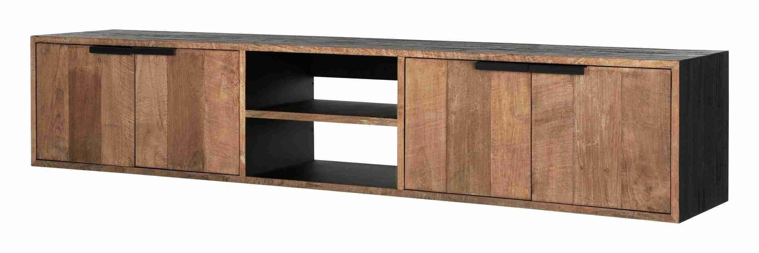 DTP Home Zwevend TV-meubel 'Cosmo' Teakhout, 205cm