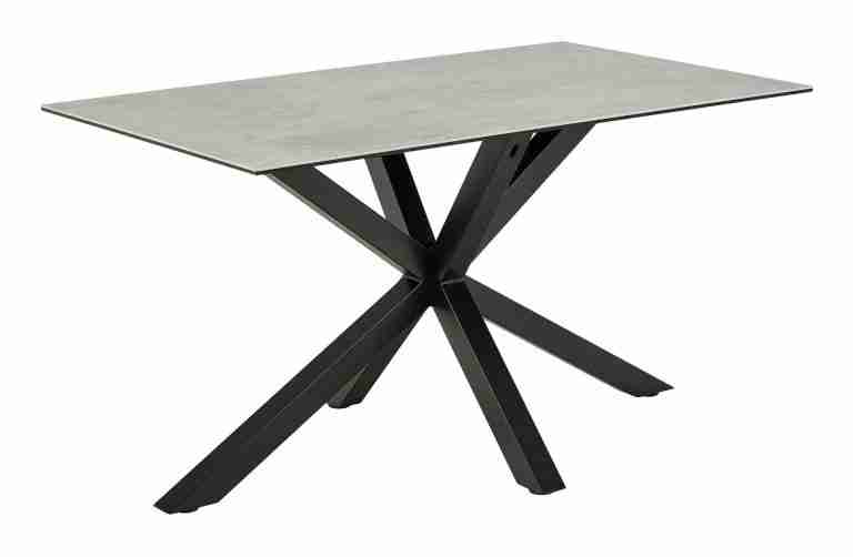 Bendt Eettafel 'Line' Keramiek, 135 x 80cm, kleur Grijs