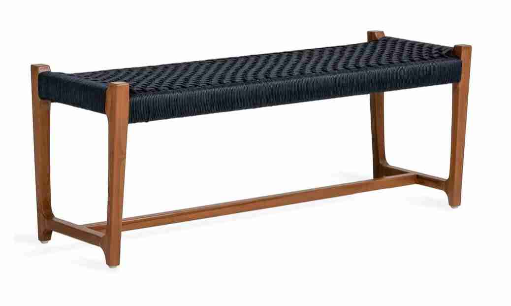 Jesper Home Bankje 'Kuwana' Amber Teakhout, kleur Indigo