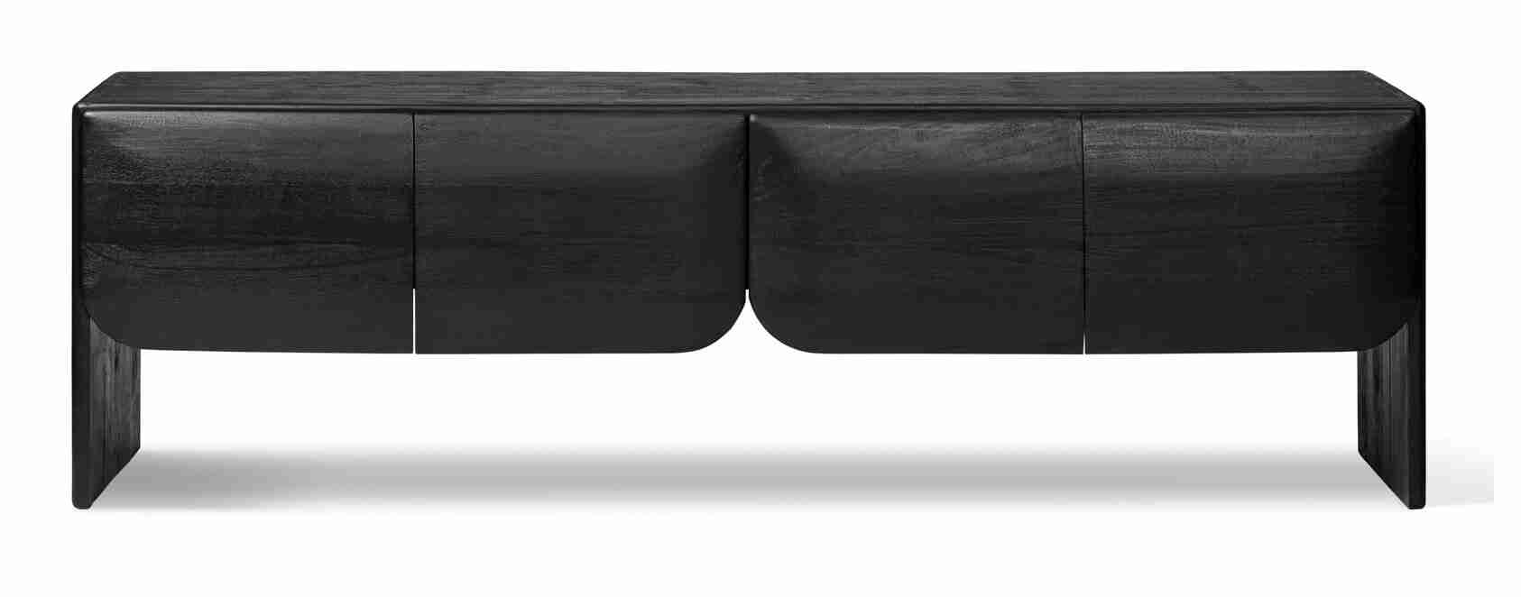 Jesper Home TV-meubel 'Mehamn' Mindihout, 200cm, kleur Zwart
