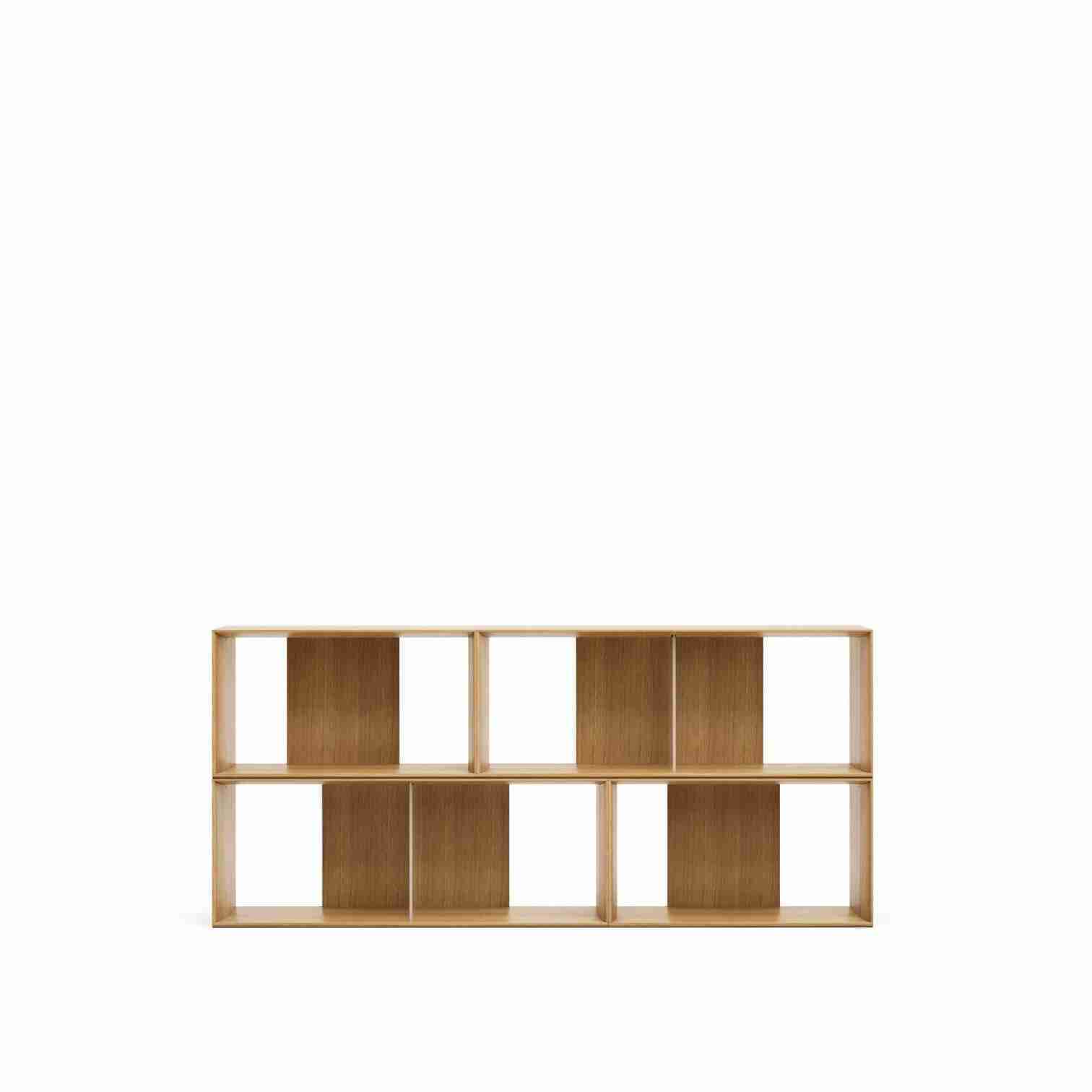 Kave Home Modulair Wandrek 'Litto' Eiken, 76 x 168 cm