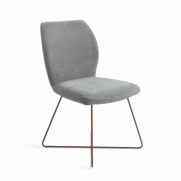 Jesper Home Eetkamerstoel 'Ikata' Cross Rose, kleur Breezy Blue
