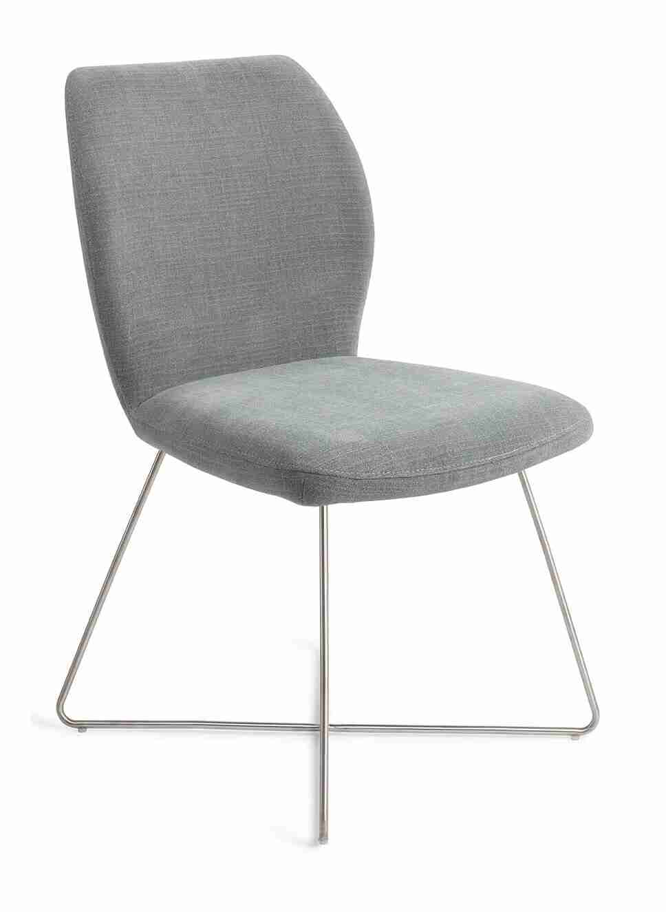 Jesper Home Eetkamerstoel 'Ikata' Cross Steel, kleur Breezy Blue