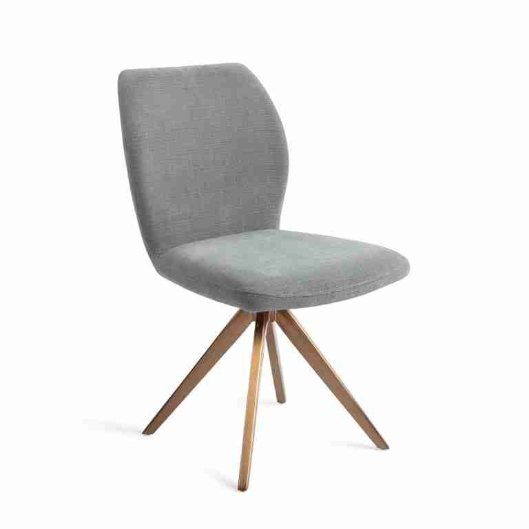 Jesper Home Draaibare Eetkamerstoel 'Ikata' Turn Rose, kleur Breezy Blue