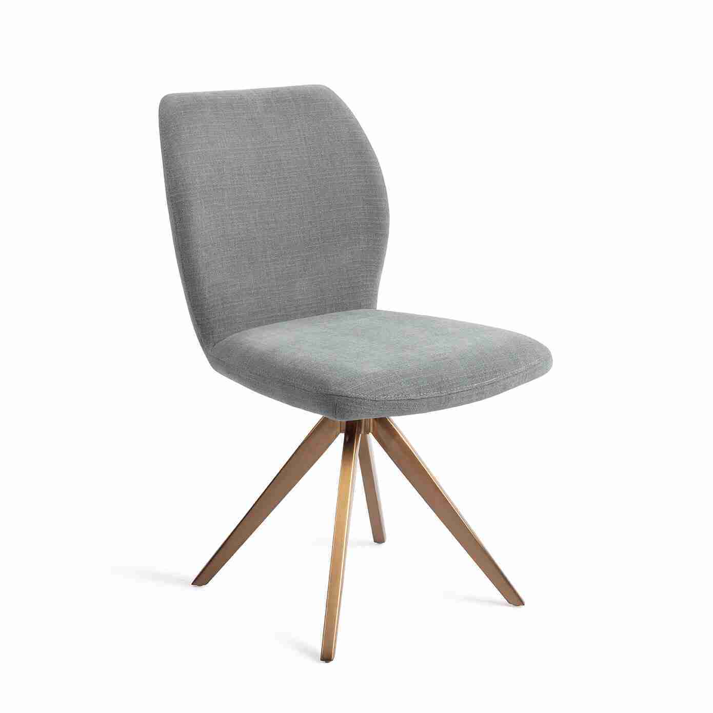 Jesper Home Draaibare Eetkamerstoel 'Ikata' Turn Rose, kleur Breezy Blue