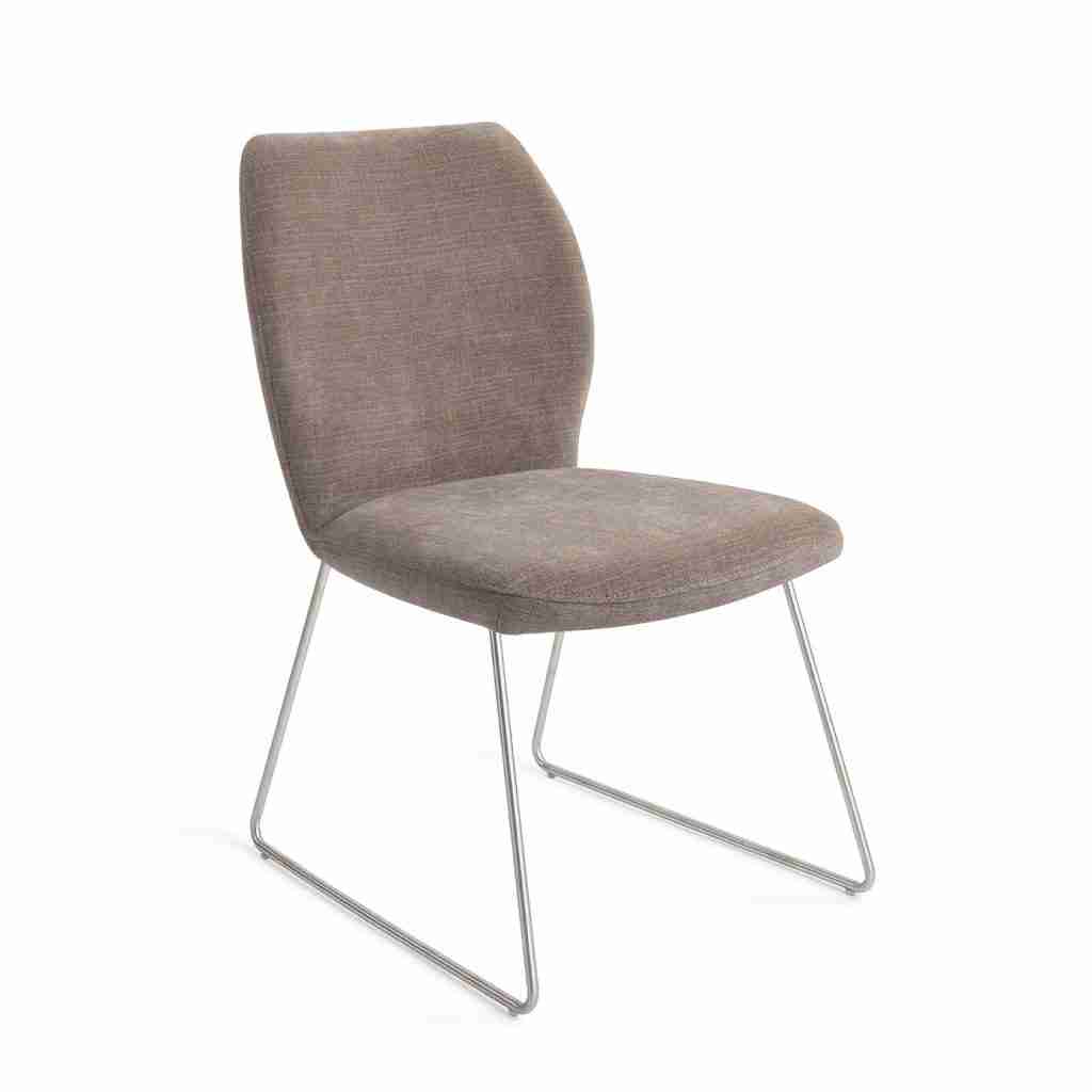 Jesper Home Eetkamerstoel 'Ikata' Slide Steel, kleur Mocha Mist