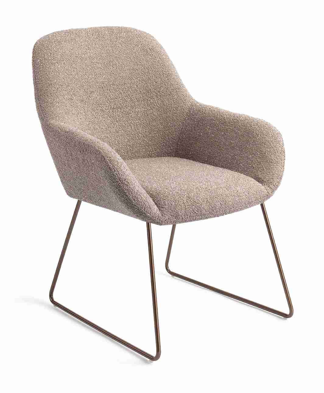 Jesper Home Eetkamerstoel 'Kushi' Slide Rose, kleur Stone Haze