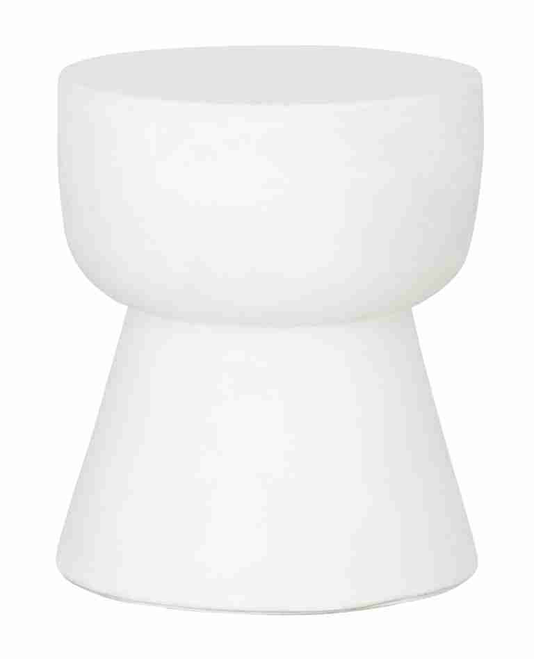 MUST Living Krukje 'Motto' Cement, 30cm, kleur Wit
