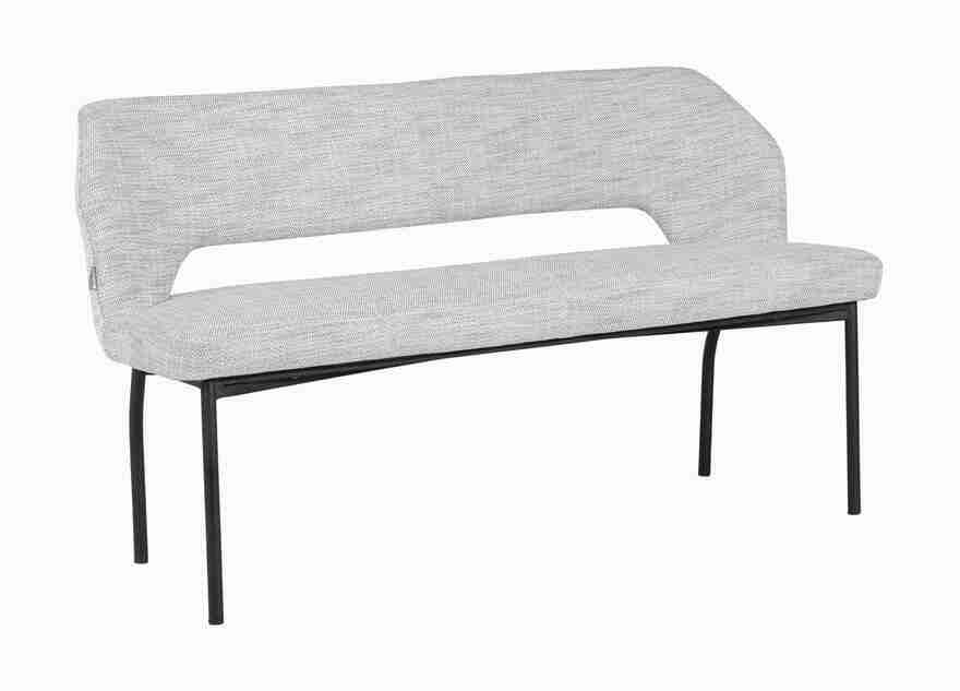 MUST Living Eetkamerbank 'Bloom' Polaris, 150cm, kleur Lichtgrijs