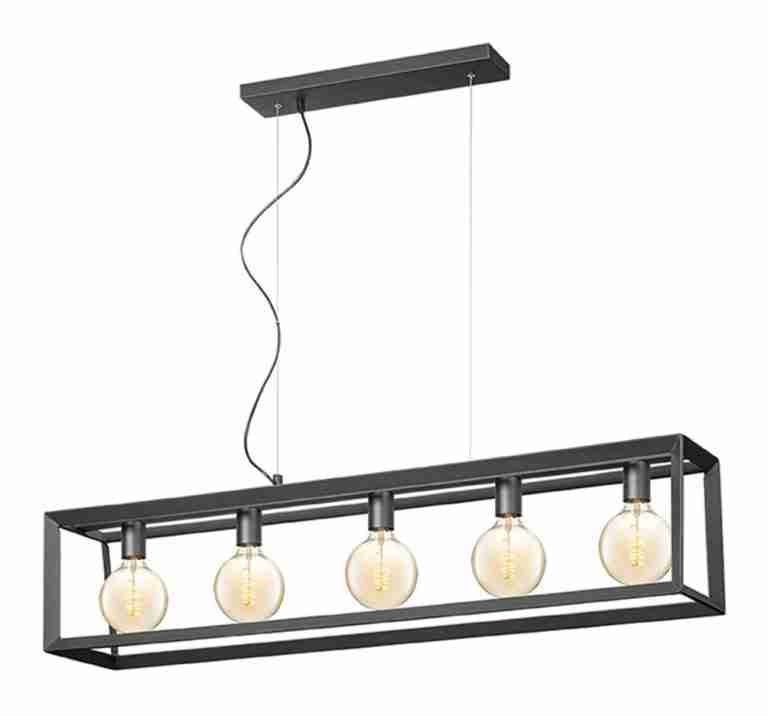 LABEL51 Hanglamp 'Tetto' 5-lamps, kleur Zwart