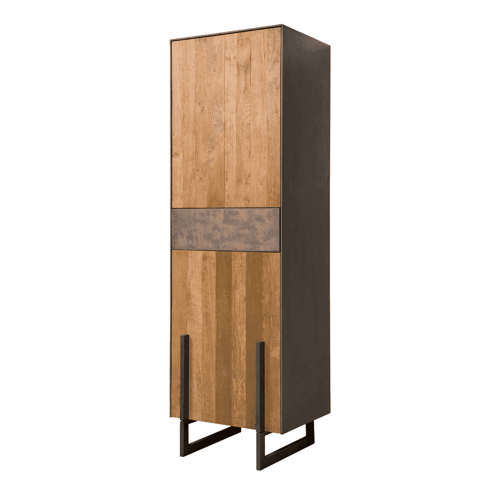 Tower Living Opbergkast 'Ora' Rechts, Teakhout, 182 x 57cm