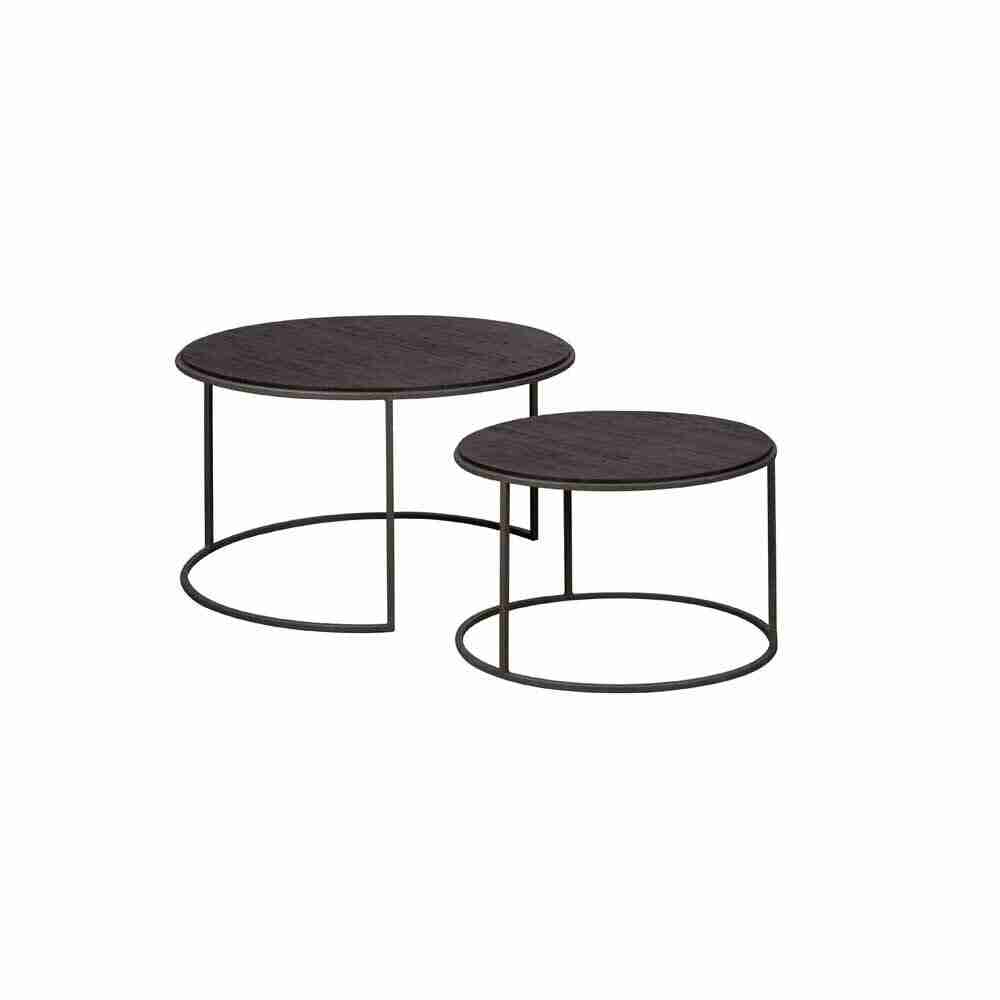 RENEW Salontafel 'Spello' XL, Teakhout, Set van 2 stuks