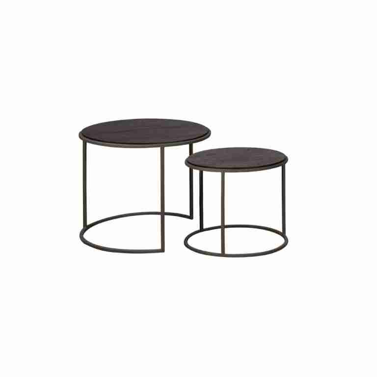 RENEW Salontafel 'Spello' Teakhout, Set van 2 stuks