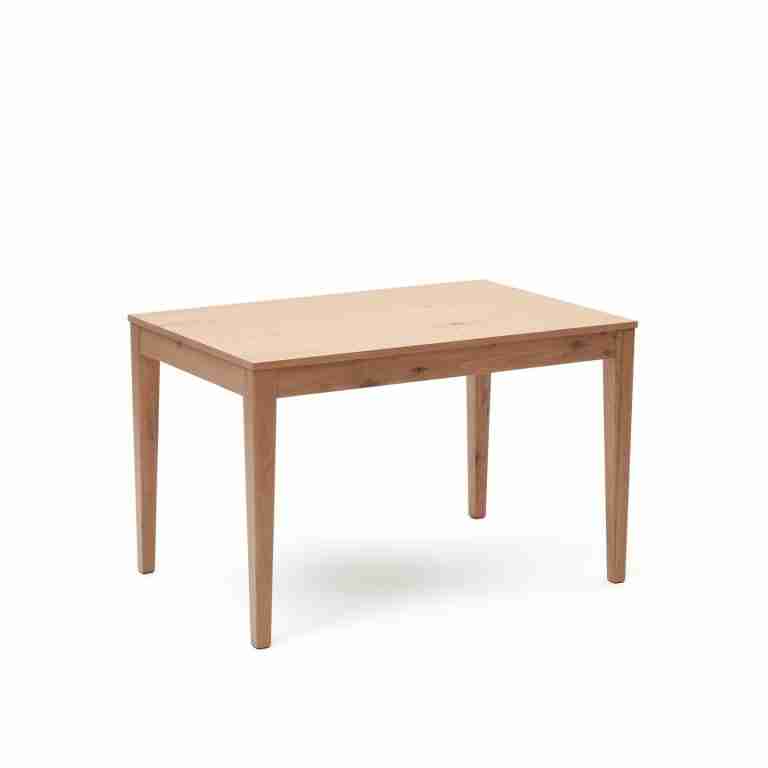 Kave Home Uitschuifbare Eettafel 'Yain' Eiken, 120-180 x 80cm
