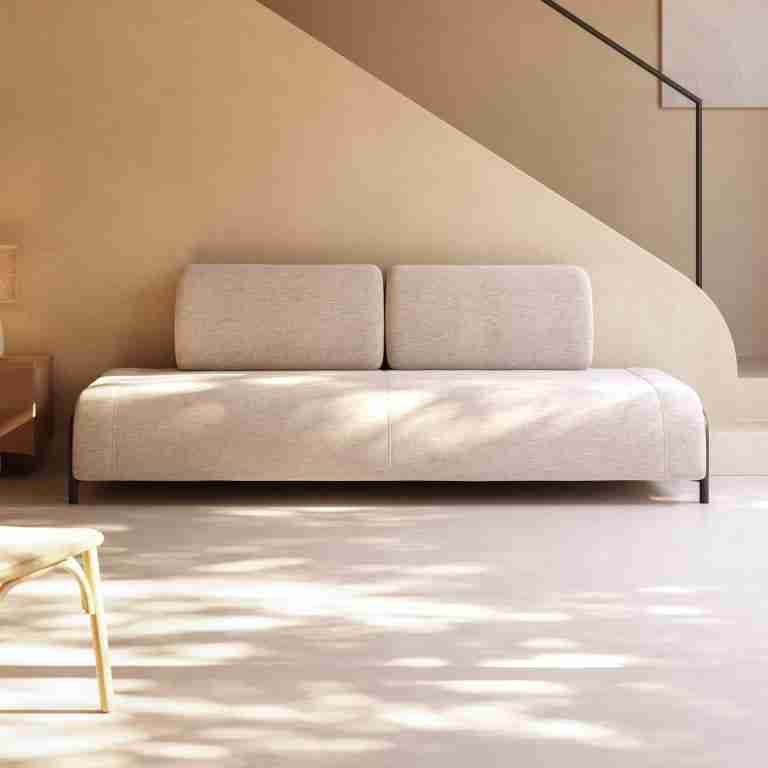 Kave Home 3-zits Bank 'Compo' 232cm, kleur Beige