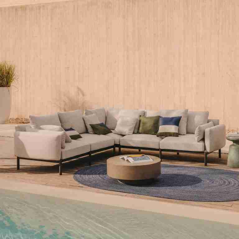 Kave Home 5-zits Hoekbank 'Sorells' kleur Beige