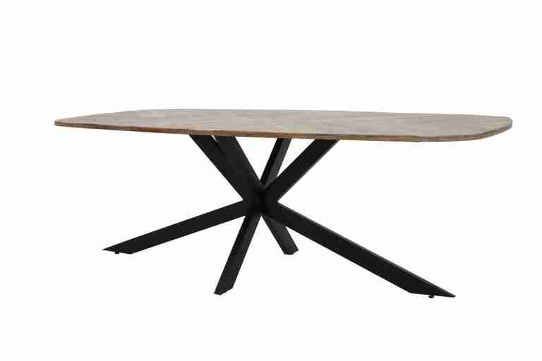 Tower Living Eettafel 'Silvi' Deens ovaal, Mangohout, 200 x 110cm