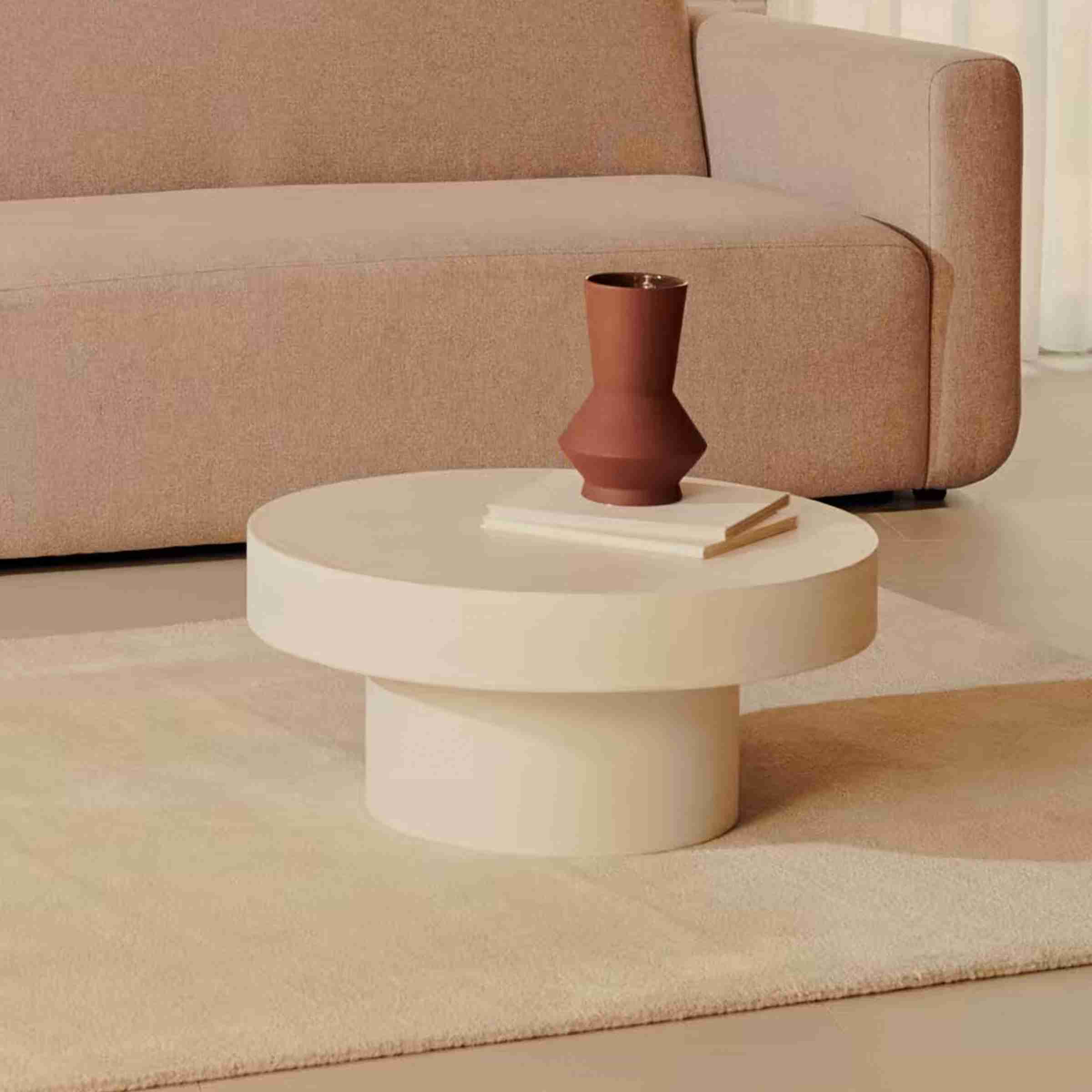 Kave Home Ronde Salontafel 'Aiguablava' Beton, 66cm