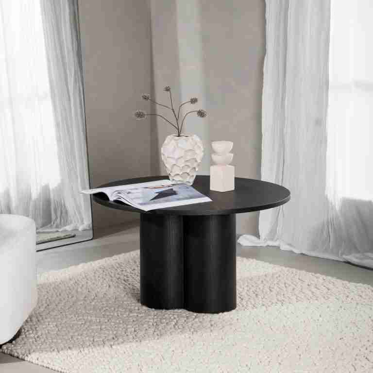 Nohr Ronde Salontafel 'Anh' 80cm, kleur Zwart