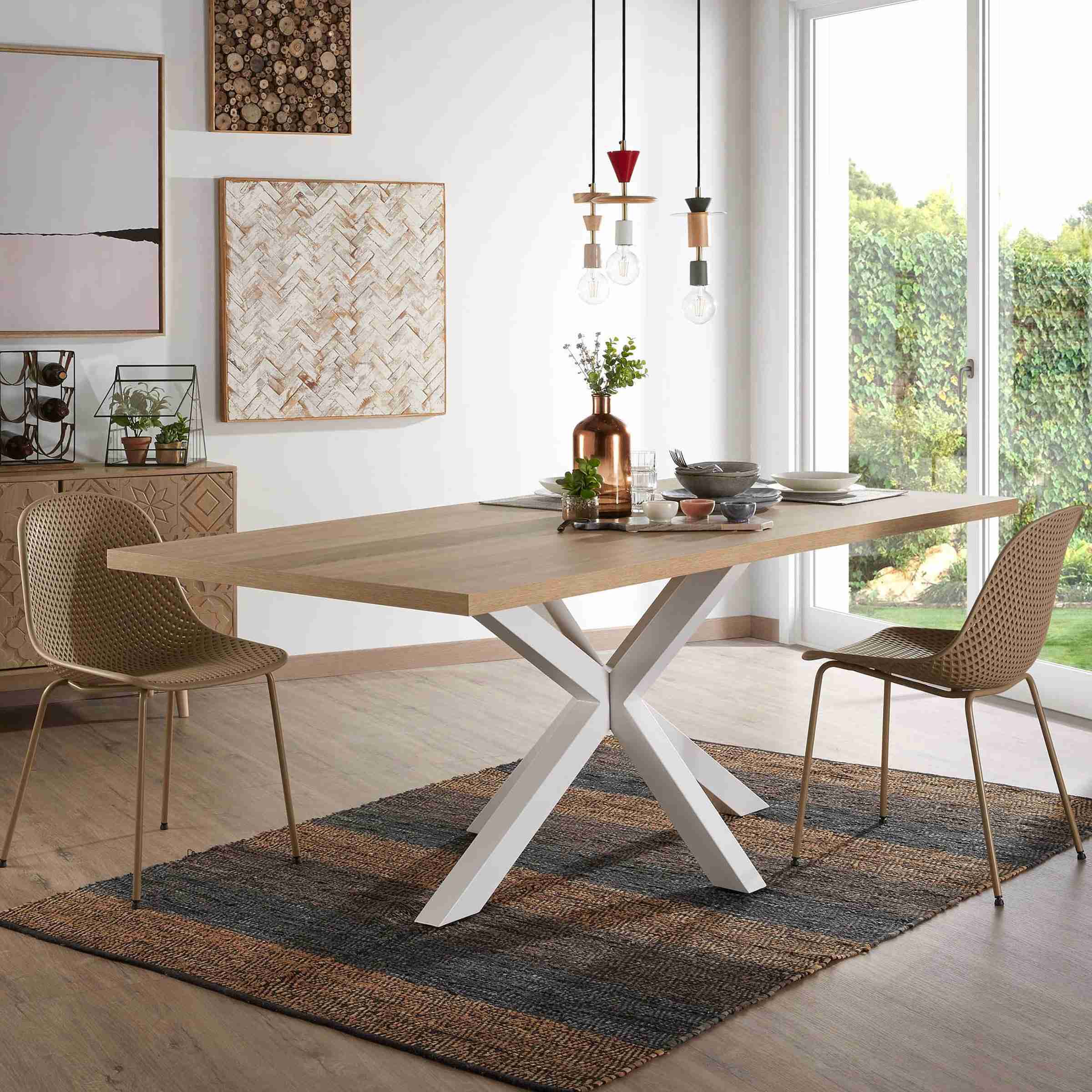 Kave Home Eettafel 'Argo' 160 x 100cm, kleur Naturel