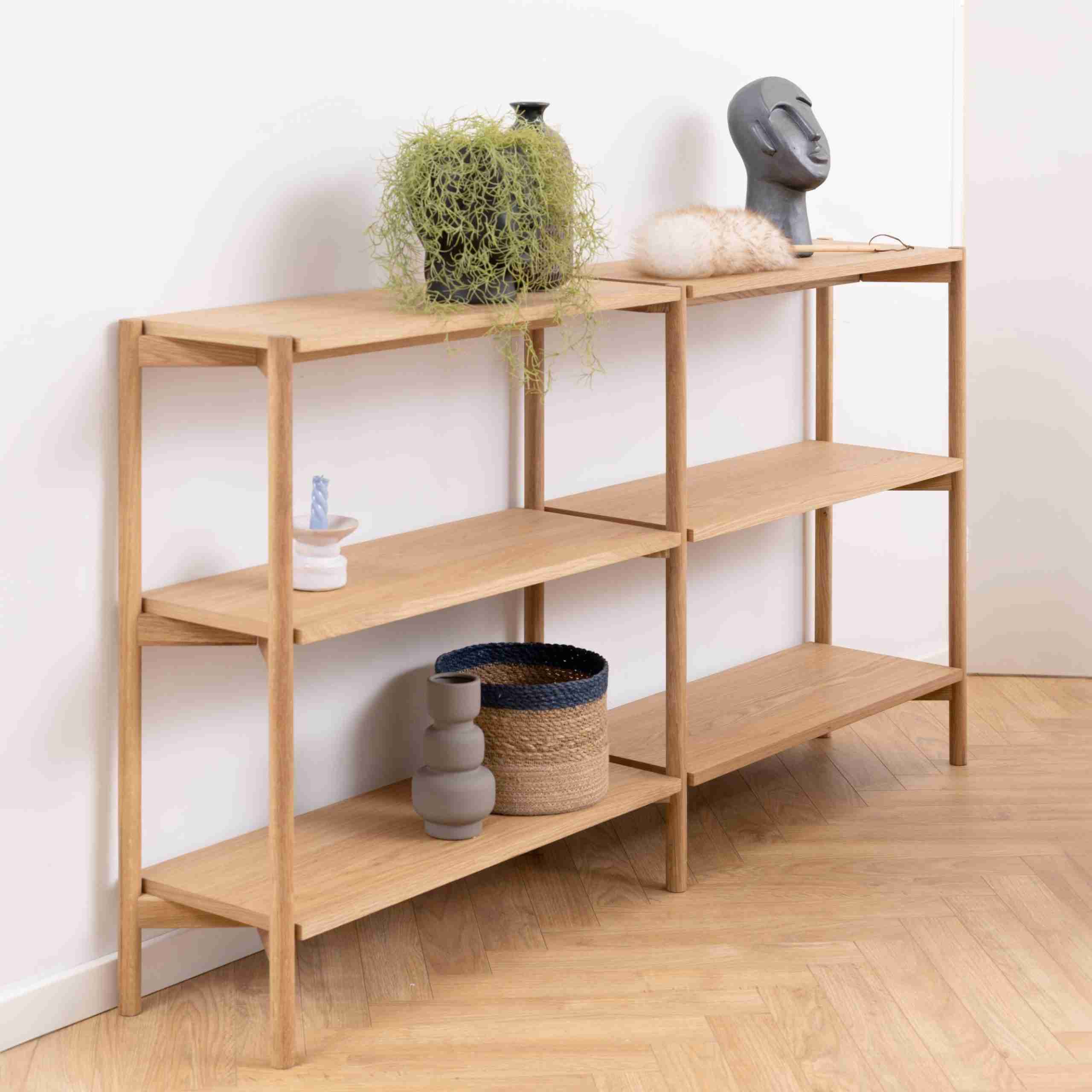 Bendt Laag Wandrek 'Calais' Eiken naturel, 169 x 88cm
