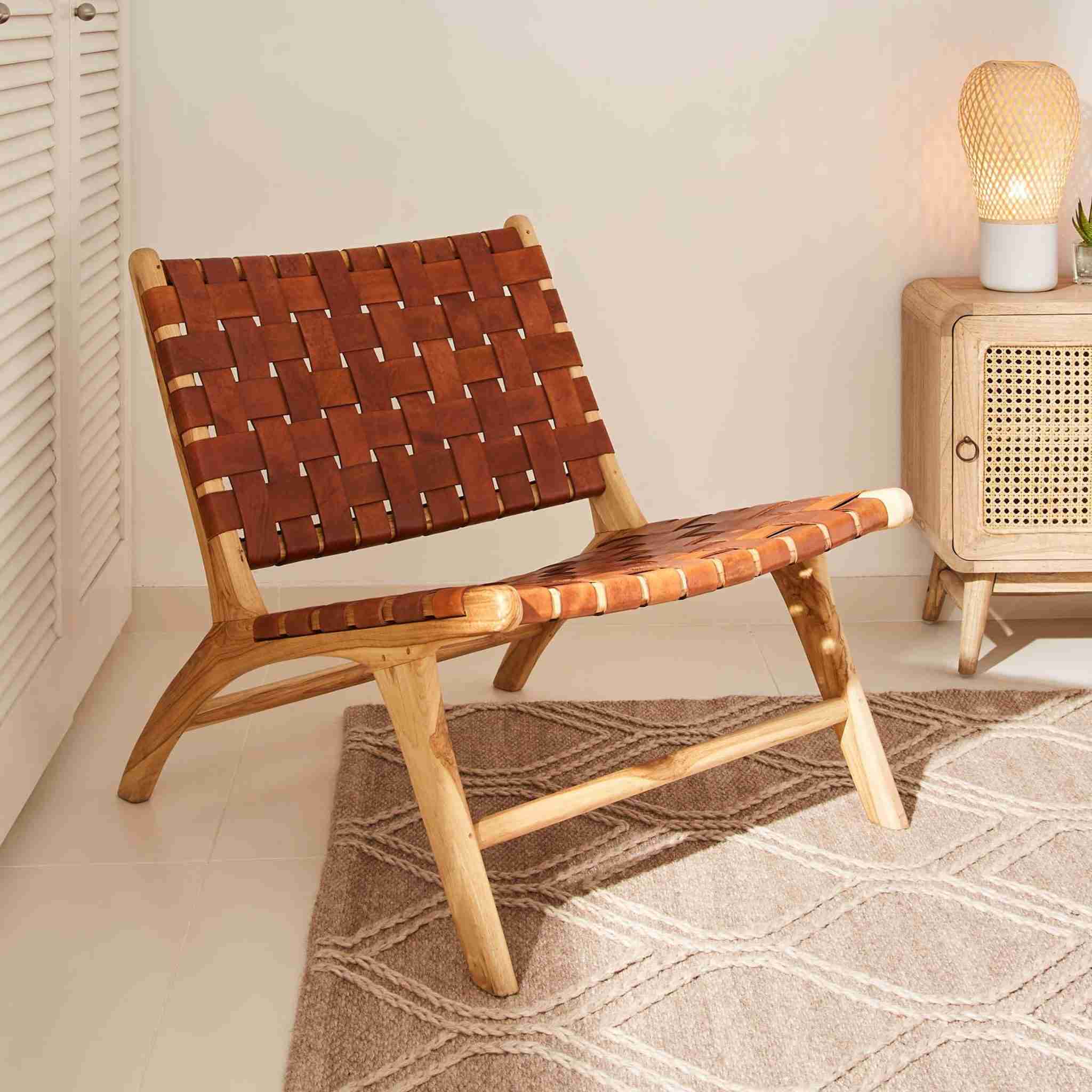 Kave Home Fauteuil 'Calixta', kleur Bruin