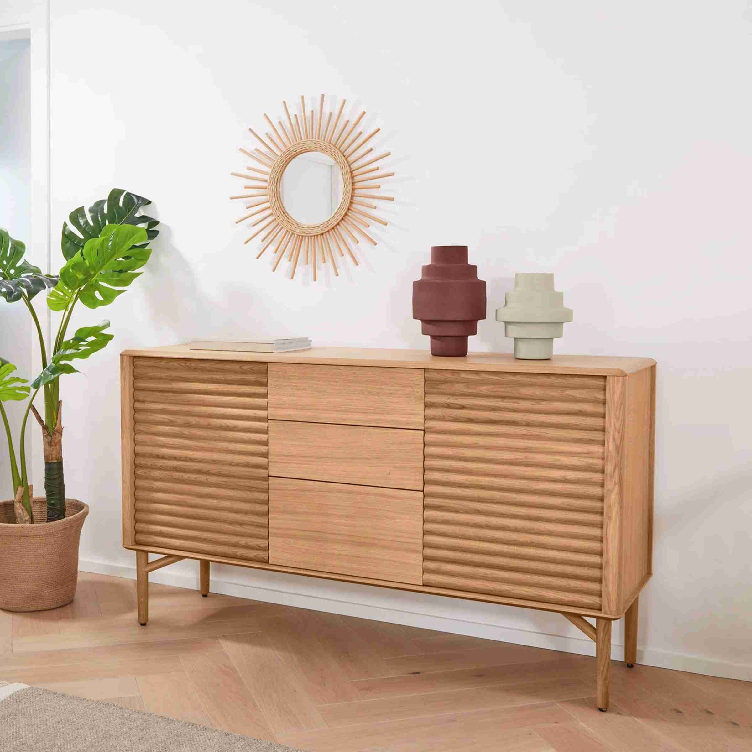Kave Home Dressoir 'Lenon' Eikenhout, 155cm