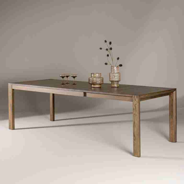 Nohr Uitschuifbare Eettafel 'Cederick' Eikenhout, 170/210/250 x 95cm, kleur Bruin