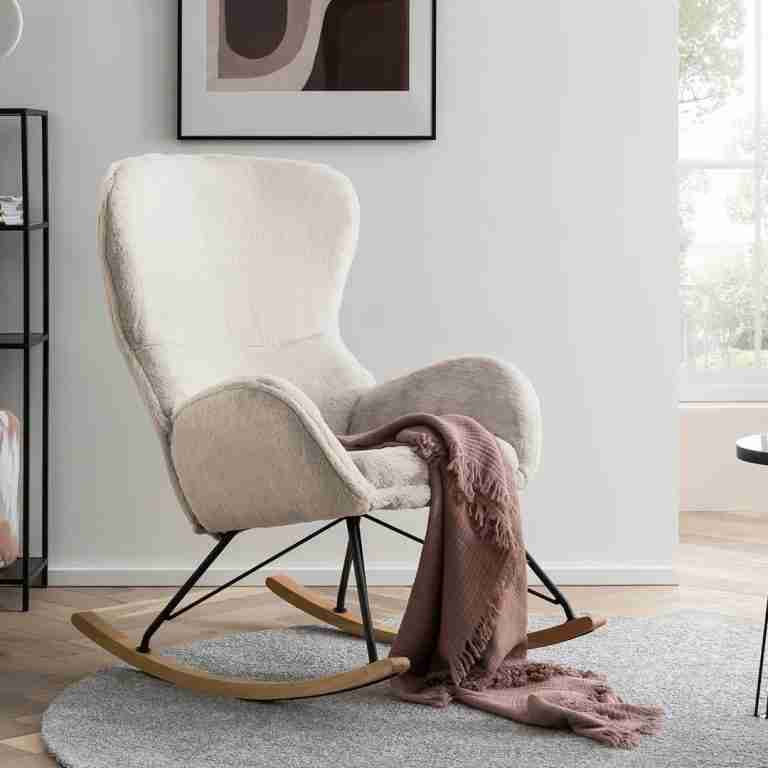 Artistiq Schommelstoel 'Chais' kleur beige