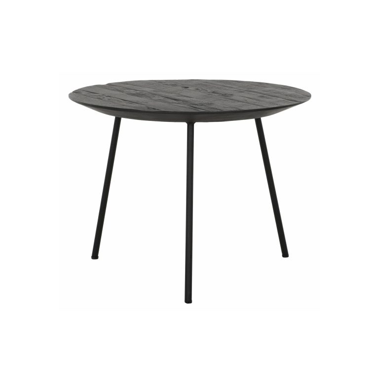 DTP Home Salontafel 'Jupiter' Teakhout, 50cm, kleur Zwart