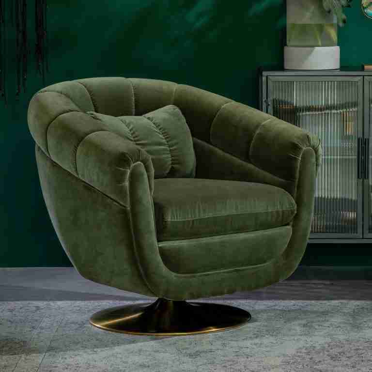 Dutchbone Fauteuil 'Member', kleur Olive