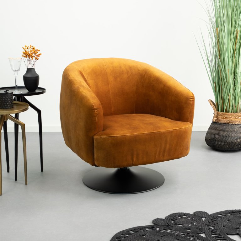 Tower Living Fauteuil 'Barga', kleur goud