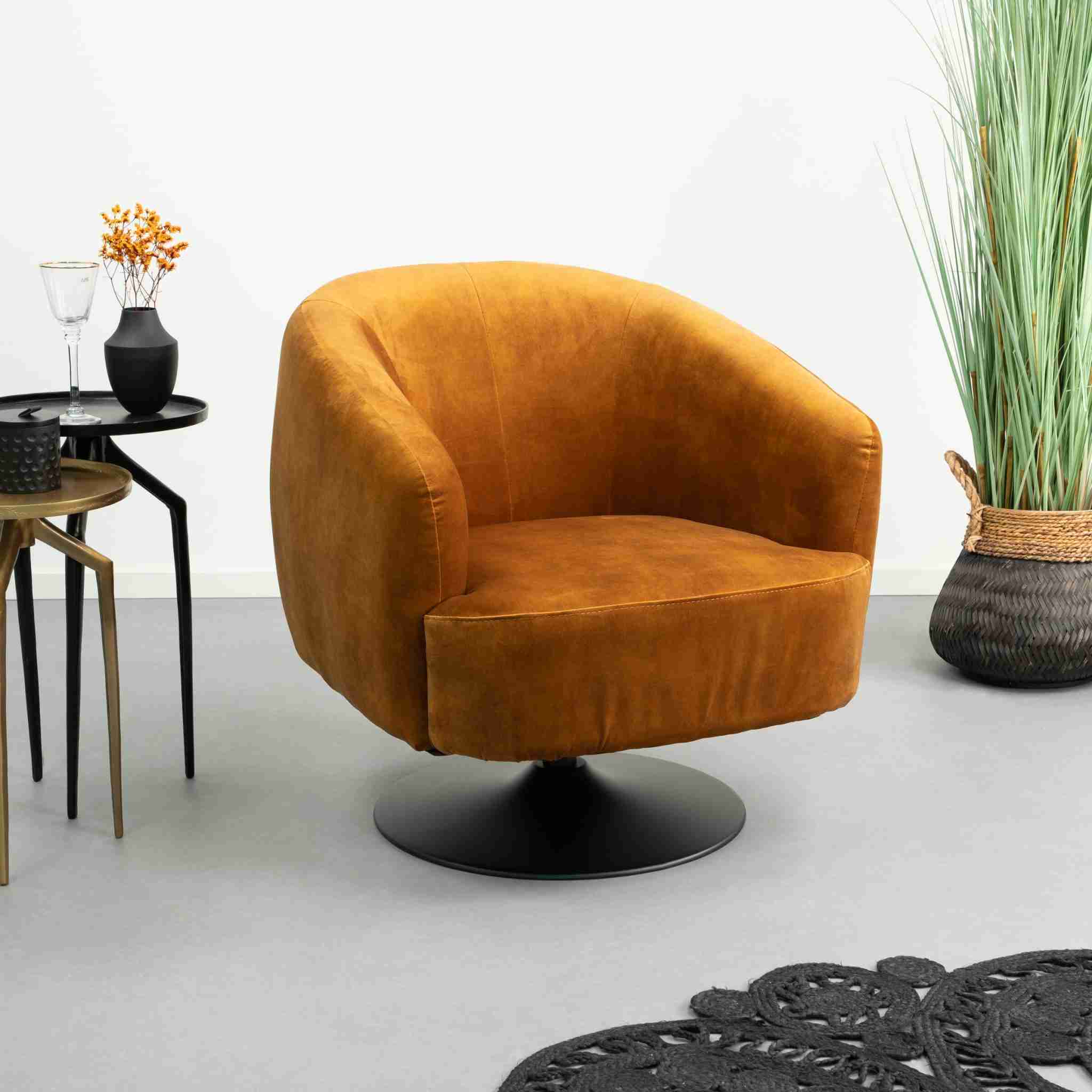 Tower Living Fauteuil 'Barga', kleur goud