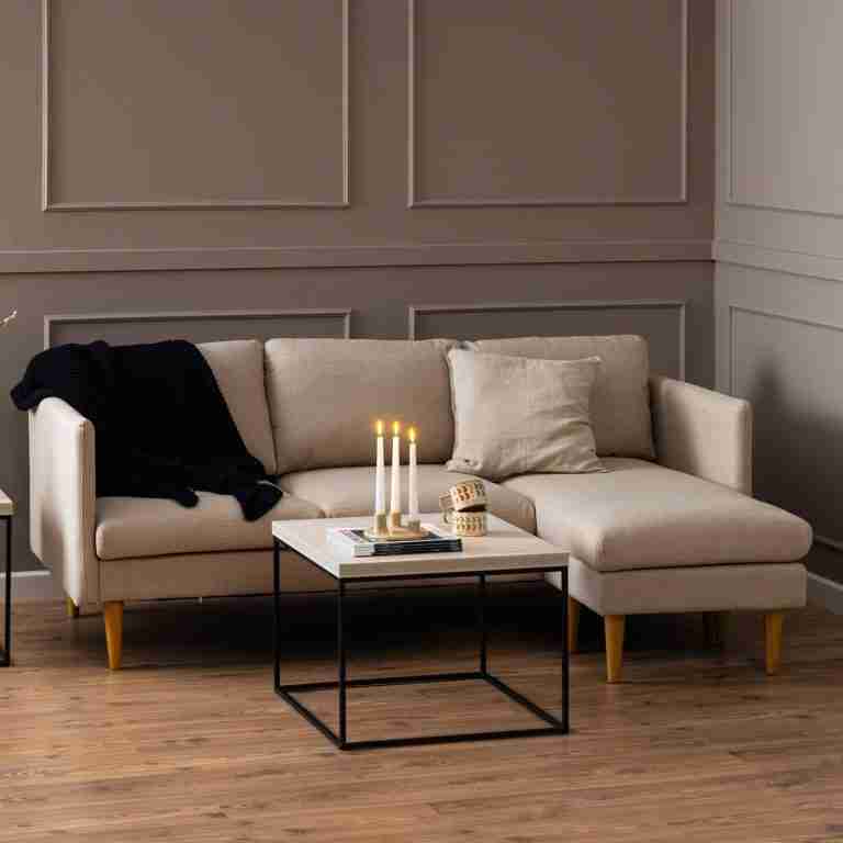 Bendt 2-zits Loungebank 'Timothey' Links/Rechts, kleur Beige
