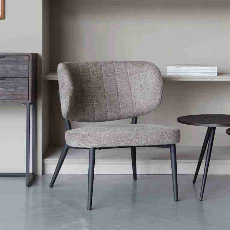 ZILT Fauteuil 'Ondrea' kleur Bruin