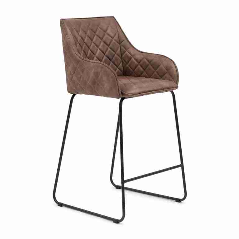 Rivièra Maison Barstoel 'Frisco Drive' Pellini, kleur Coffee