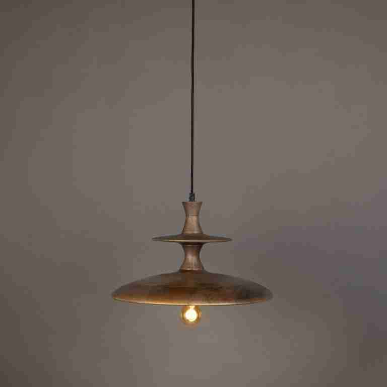 Dutchbone Hanglamp 'Cath' Mangohout, 43cm