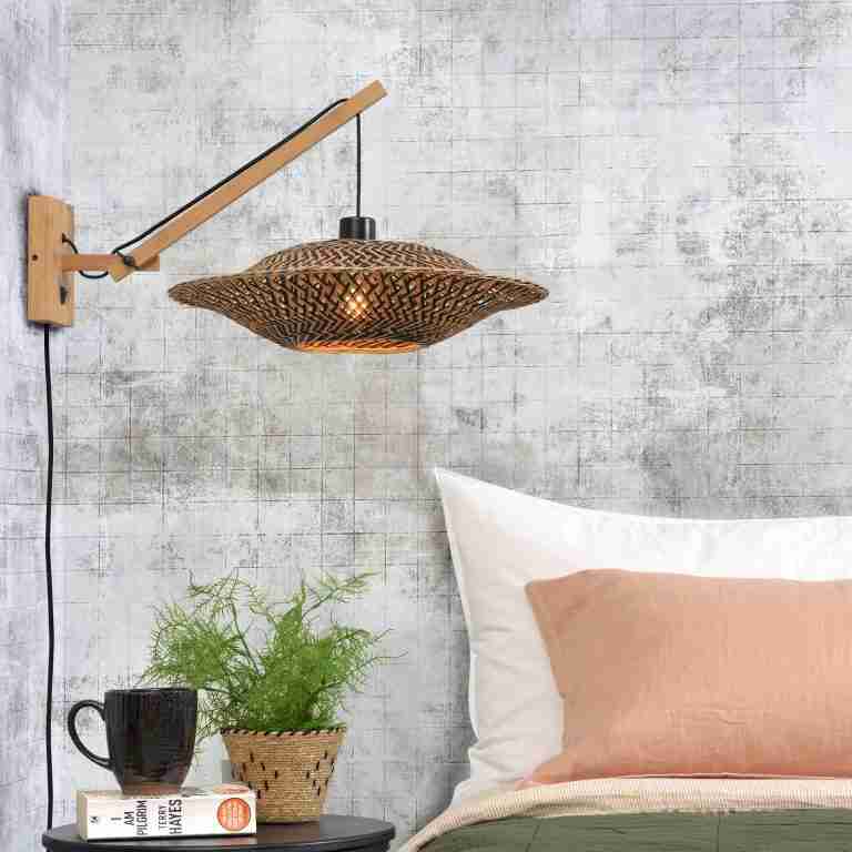 GOOD&MOJO Wandlamp 'Bali' Small, Bamboe, kleur Naturel