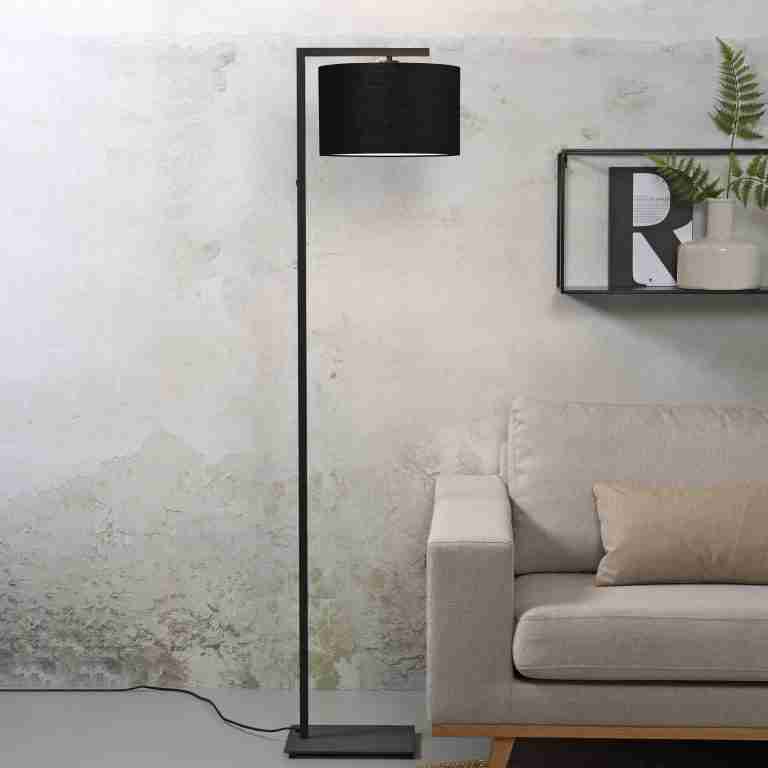 its about RoMi Vloerlamp 'Boston' 160cm, kleur Zwart