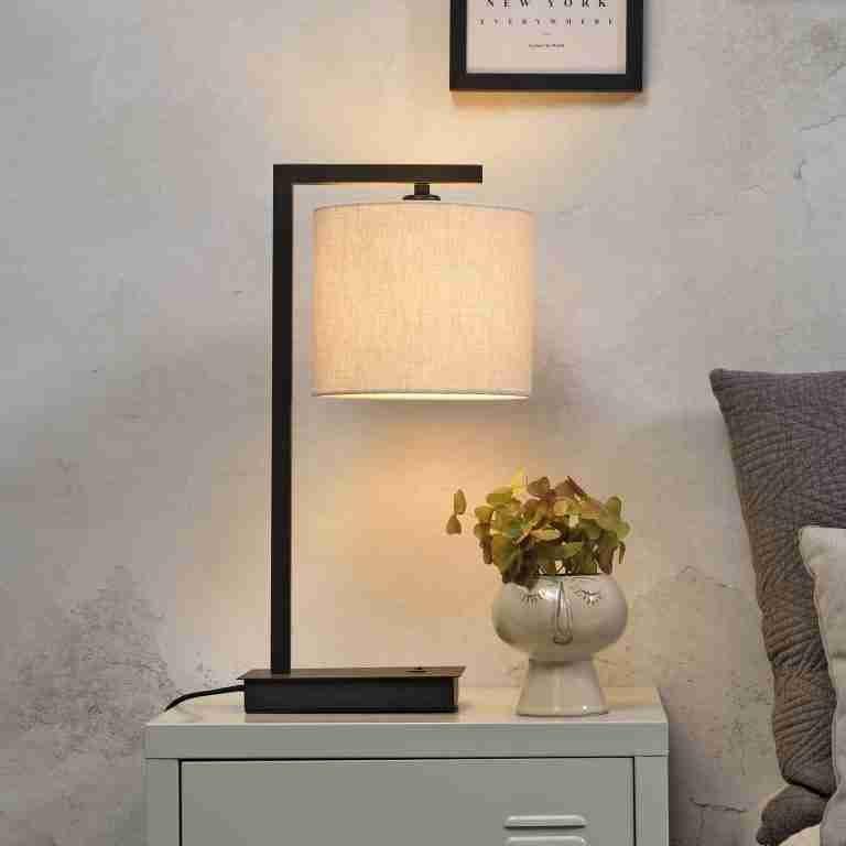 its about RoMi Tafellamp 'Boston' 44cm, kleur Beige