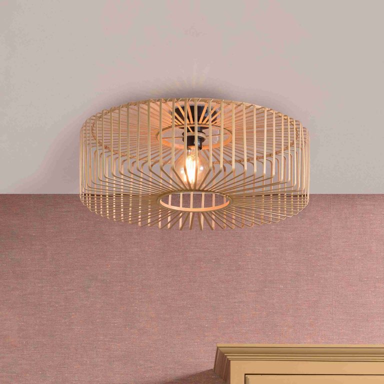 GOOD&MOJO Plafondlamp 'Bromo' Large, Bamboe, kleur Naturel
