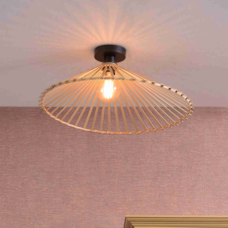 GOOD&MOJO Plafondlamp 'Bromo' Large, Bamboe, kleur Naturel