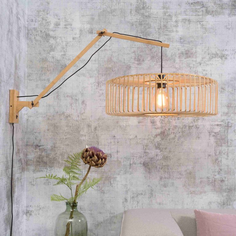 GOOD&MOJO Wandlamp 'Bromo' Large, Bamboe, kleur Naturel