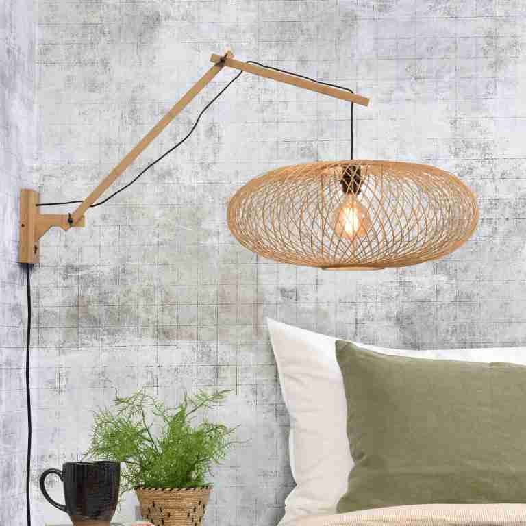GOOD&MOJO Wandlamp 'Cango' Large, Bamboe, kleur Naturel