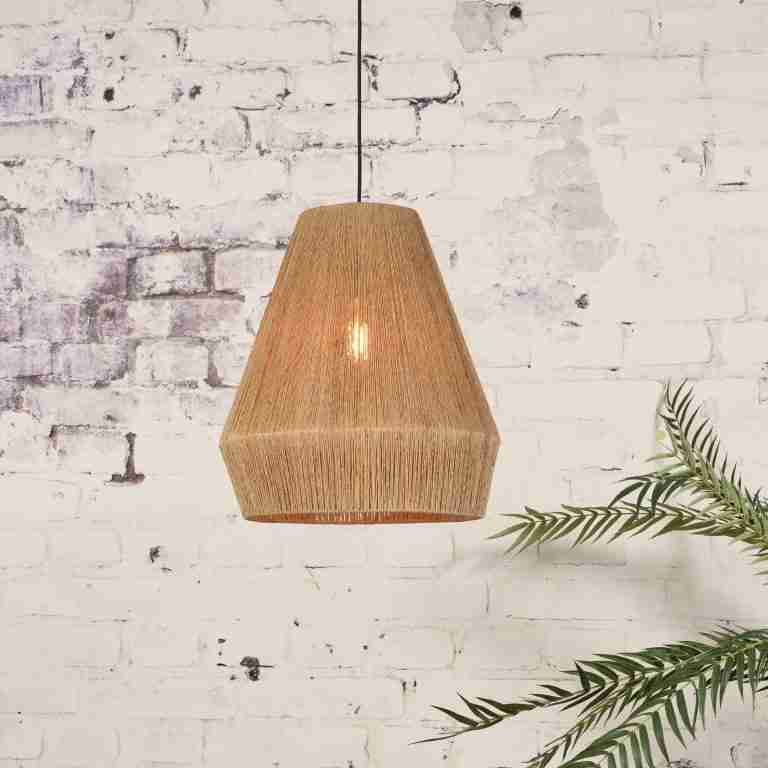 GOOD&MOJO Hanglamp 'Iguazu' 40cm, Jute, kleur Naturel