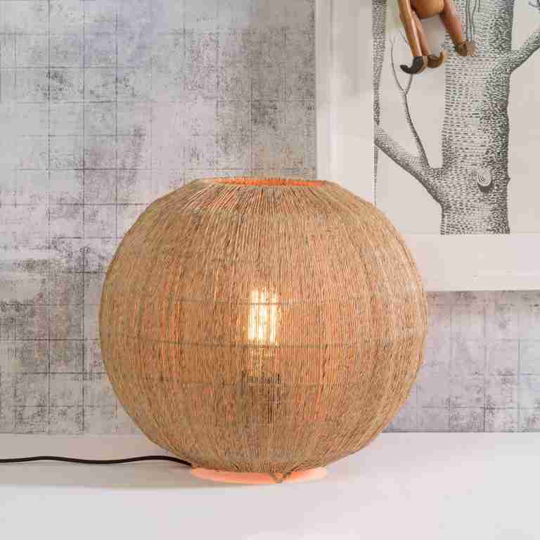 GOOD&MOJO Tafellamp 'Iguazu' Large, Jute, kleur Naturel