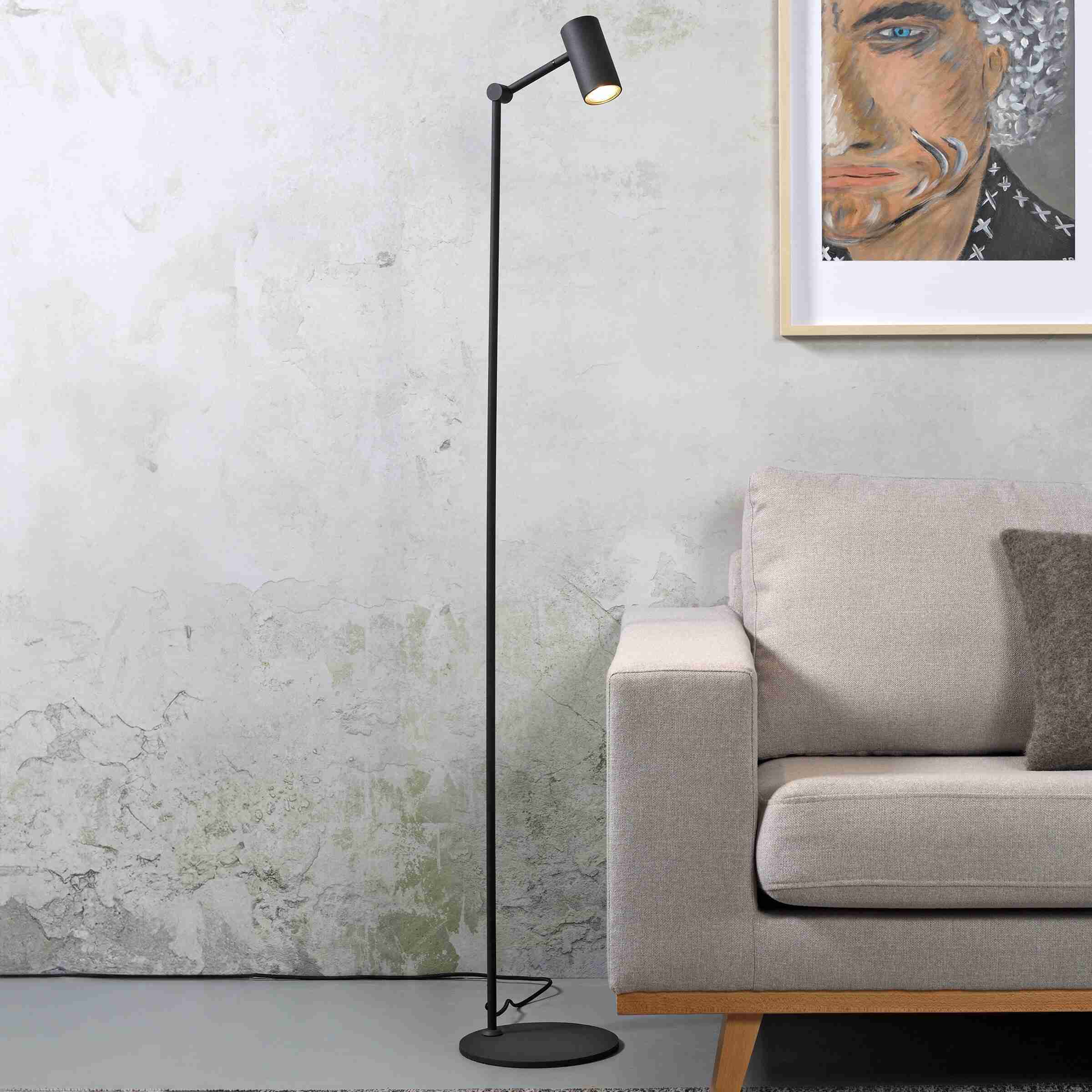 its about RoMi Vloerlamp 'Montreux' 150cm, kleur Zwart